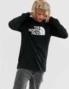 The North Face Half Dome Long Sleeve T-shirt In Black - Black
