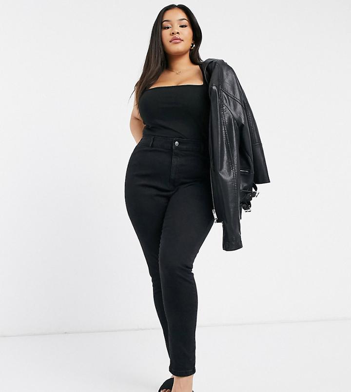 Urban Bliss Plus Skinny Jeans In Black