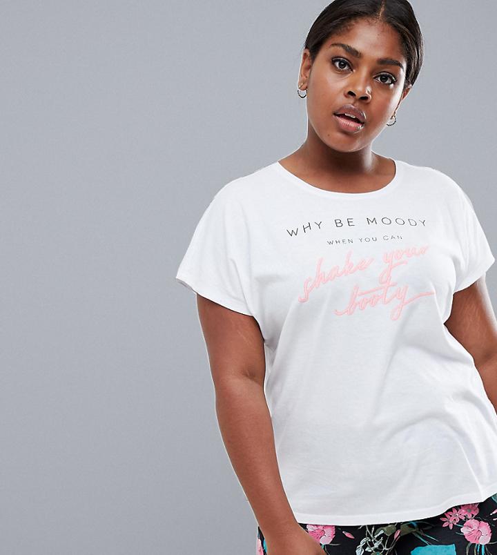 Only Play Curvy Plus Short Sleeved Tee - White