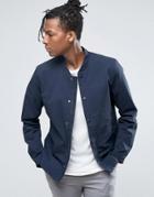 Selected Homme Light Weight Bomber Jacket - Blue
