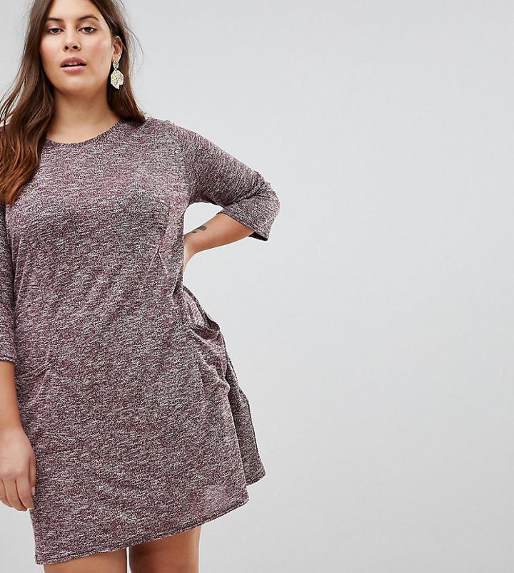 New Look Curve Longline Tunic - Red