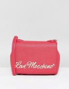Love Moschino Logo Chain Strap Shoulder Bag - Pink
