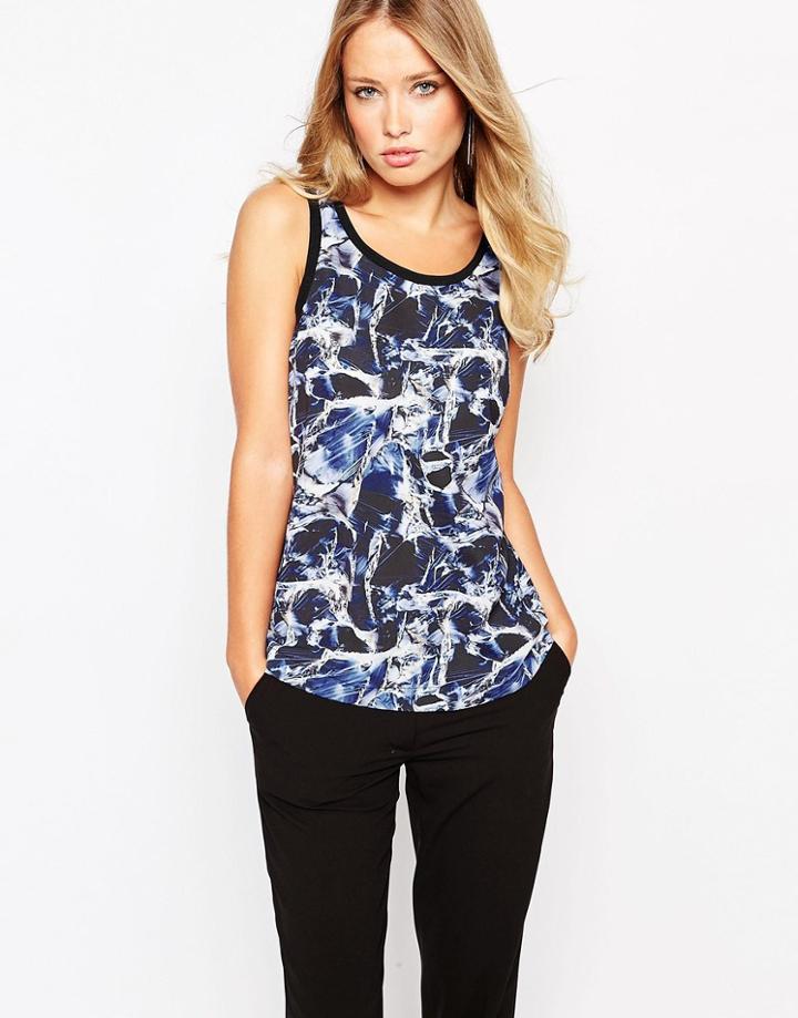 Y.a.s Opal Top In Crystal Print - Multi
