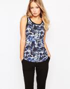 Y.a.s Opal Top In Crystal Print - Multi