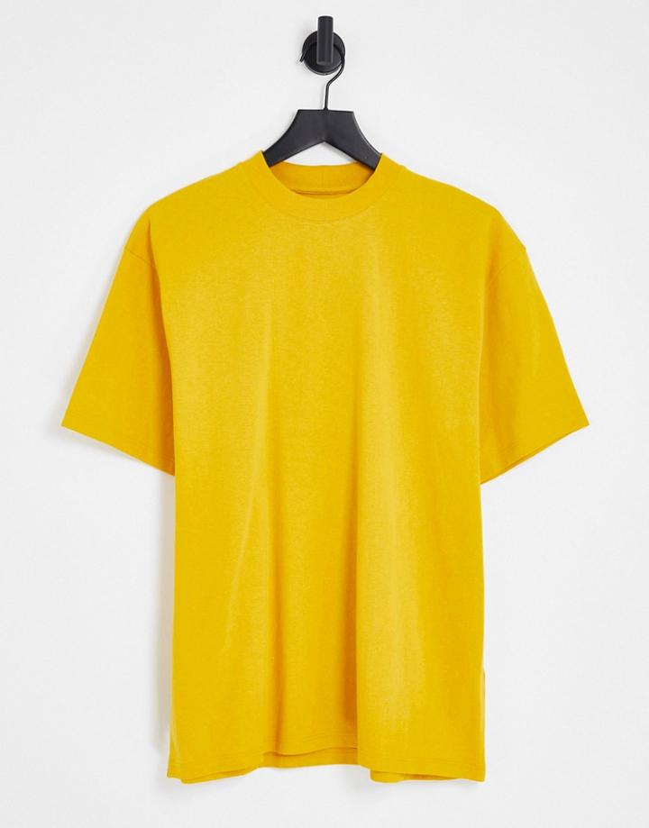 Topman Oversized T-shirt In Yellow