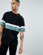 D-struct Cut And Sew Peached T-shirt - Green