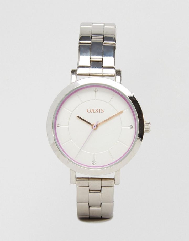 Oasis Silver Bracelet Watch - Silver