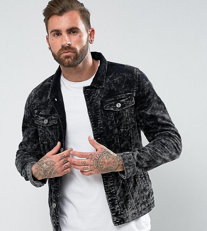 Liquor N Poker Courdroy Jacket - Black