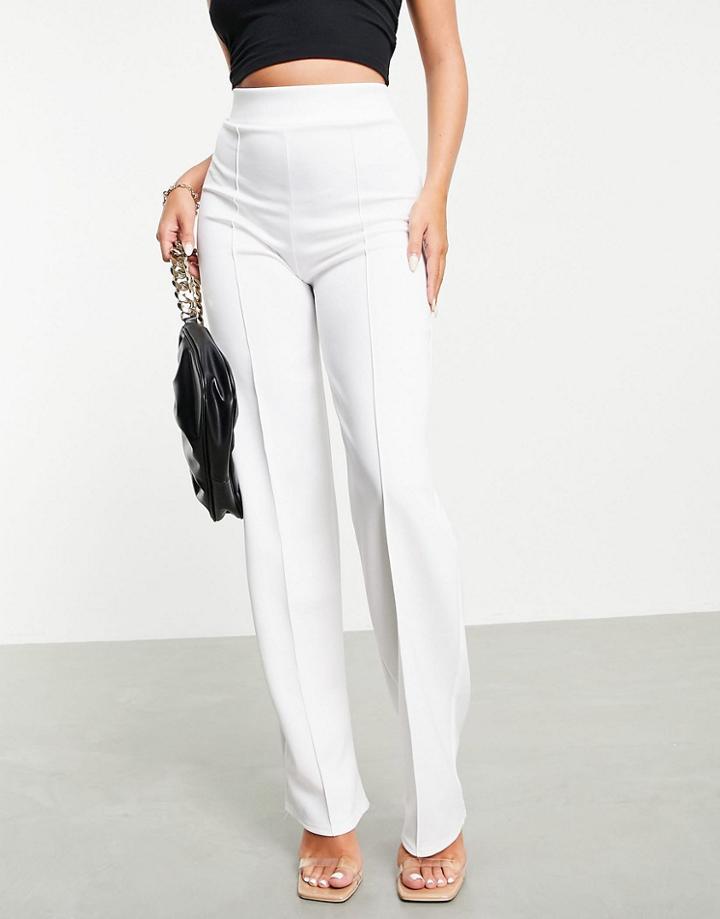 Fashionkilla Straight Leg Pants In Cream-neutral