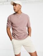 Threadbare Short Sleeve Sweatshirt Deep Taupe-brown