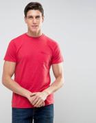Threadbare Marl Pocket T-shirt - Red