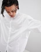 Asos Design Extreme Oversized Shirt In White - White