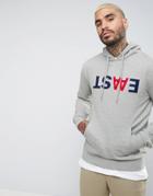 Wood Wood Heathrow Hoodie With Large Logo - Gray