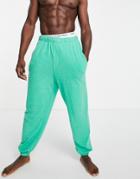 Asos Design Faux Knit Sweatpants In Green