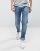 Replay 901 Taper Fit Jeans Light Wash - Blue