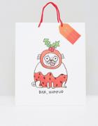 Ohh Deer Bah Humpug Holidays Gift Bag - Multi