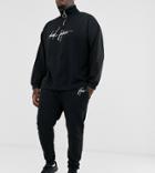 Asos Design Plus Two-piece Skinny Sweatpants With Placement Print With Dark Future Logo - Black