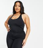 Asos 4505 Curve Swimsuit With Shorts-black