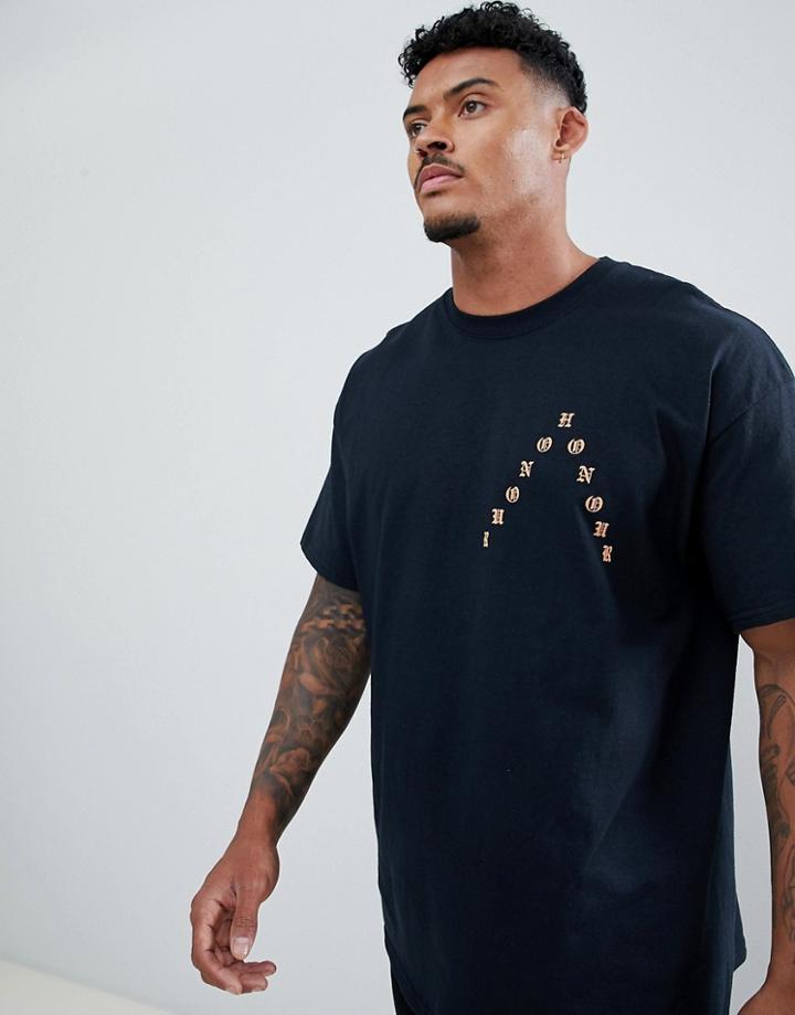 Hnr Ldn Magic Back Print T-shirt - Black