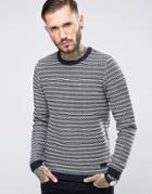 Only & Sons Reverse Knit Sweater - Navy