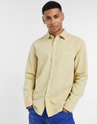 Topman Twill Shirt In Stone-neutral