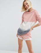 Asos Lounge Dip Dye Sweater - Multi