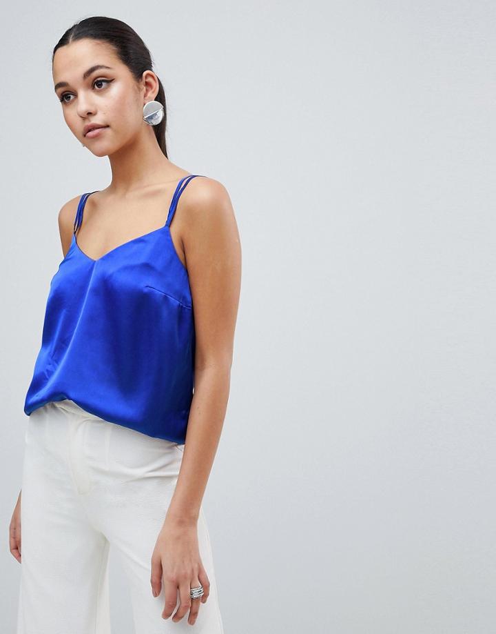 Lipsy Double Strap Cami Top - Blue
