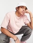 Karl Kani Small Signature T-shirt In Rose-pink