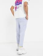 Asos Design Oversized Tapered Sweatpants In Pale Blue-blues