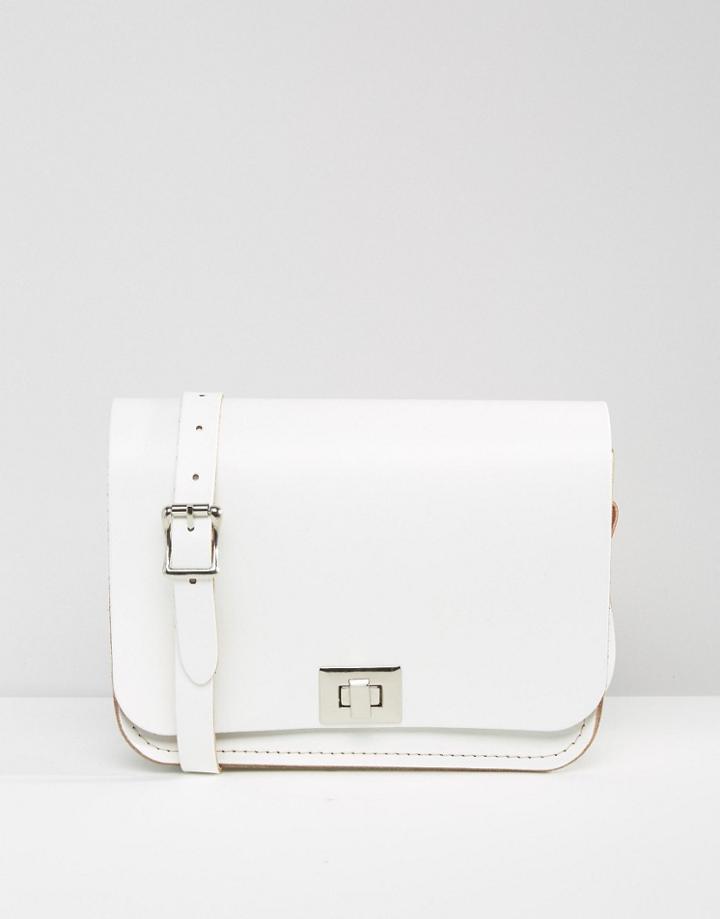 The Leather Satchel Company Pixie Cross Body Bag - White