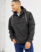 G-star Rackam Hooded Anorak Jacket In Black