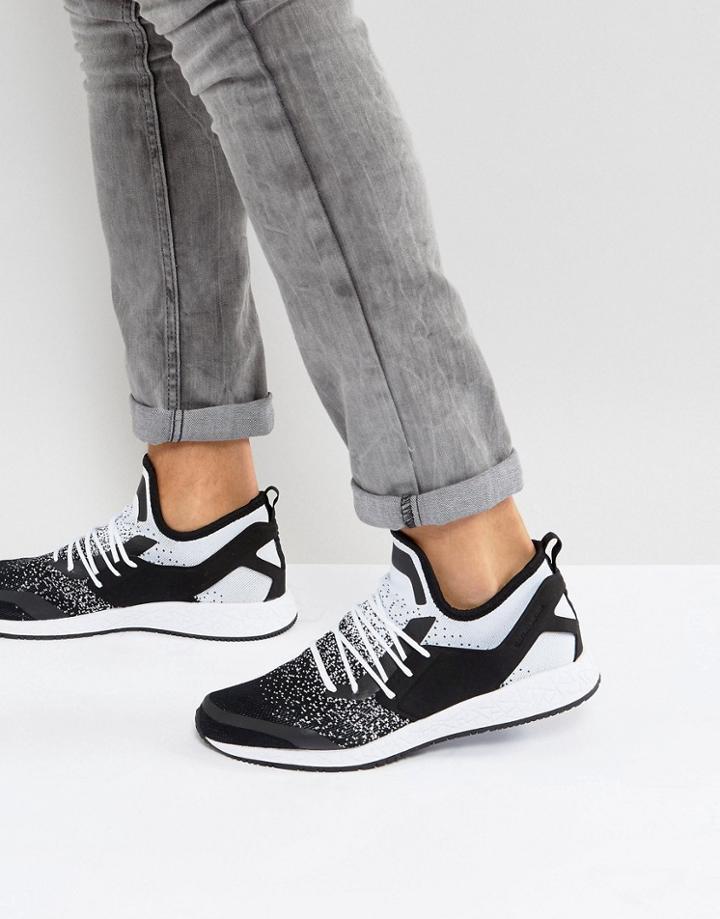 Cayler & Sons Knit Sneakers In White Fade - White