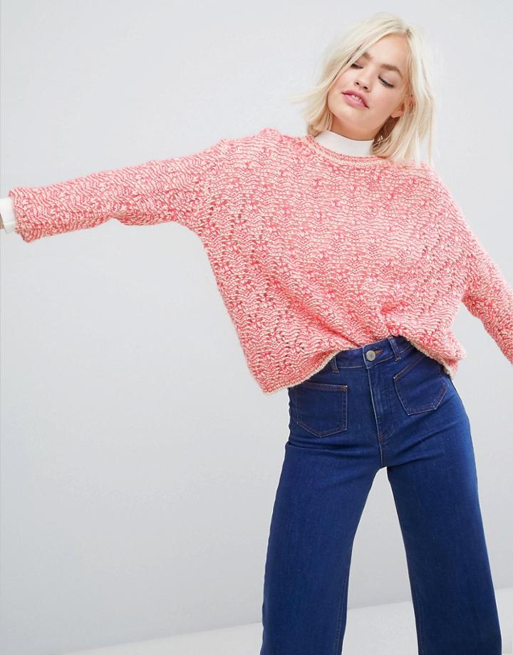 Paul & Joe Sister Coral Knitted Sweater - Orange