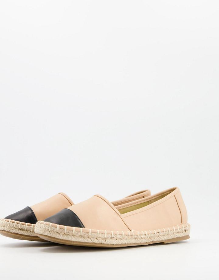 Warehouse Toe Cap Espadrille In Camel-brown