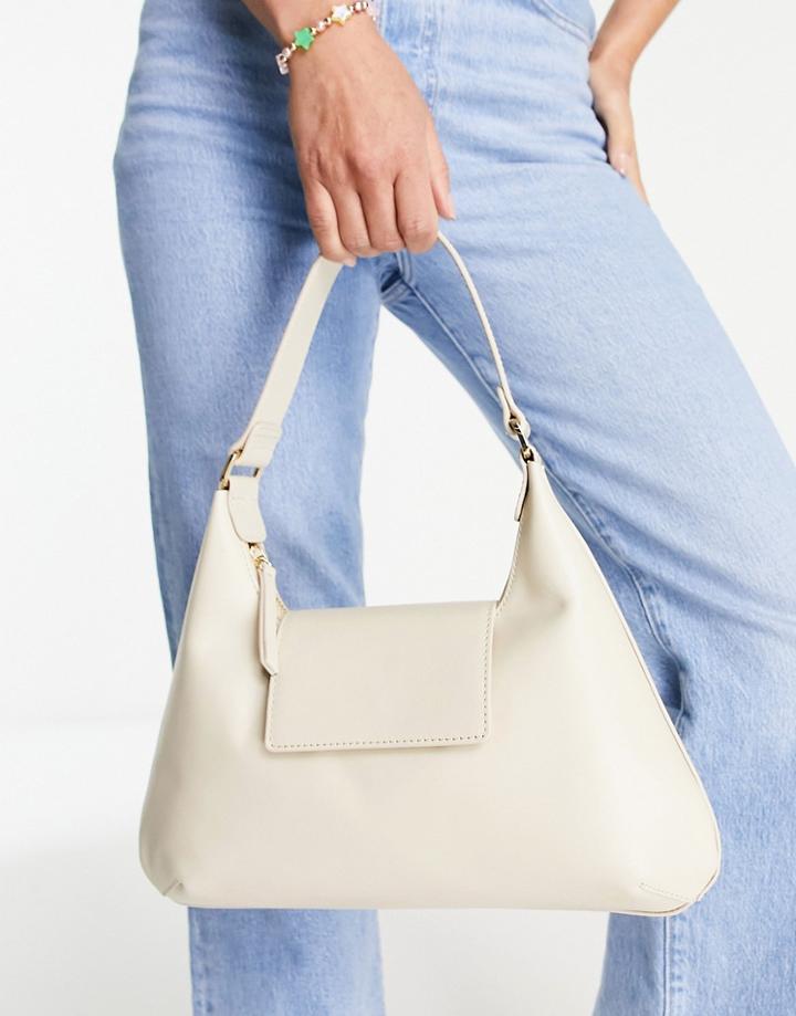 & Other Stories Suede Shoulder Bag In Beige-neutral