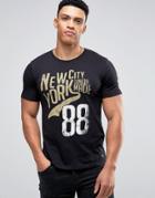 Produkt T-shirt With New York Print - Black