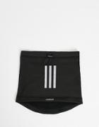 Adidas Alphaskin Neck Warmer With Reflective 3 Stripes In Black