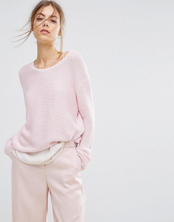 Samsoe & Samsoe Mara O Neck Sweater - Pink