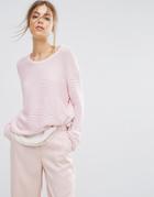 Samsoe & Samsoe Mara O Neck Sweater - Pink