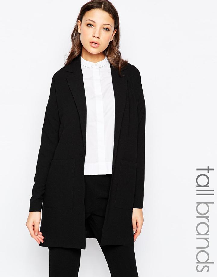 Vero Moda Tall Longline Blazer - Black