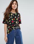 Warehouse Floral Boxy Top - Multi