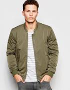 Selected Homme Bomber Jacket - Dusty Olive