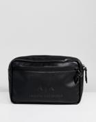 Armani Exchange Faux Leather Cross Body Bag In Black - Black