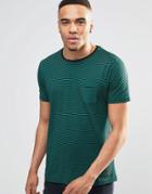 Ringspun Paulino Striped T-shirt - Green