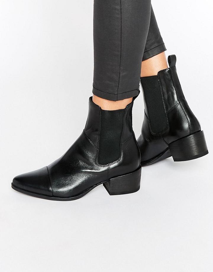 Vagabond Marja Black Western Chelsea Boots - Black