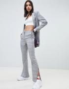 Na-kd Two-piece Tailord Check Pants In Gray - Gray