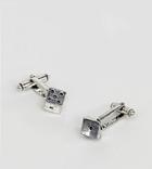 Reclaimed Vintage Inspired Dice Cufflinks In Silver Exclusive To Asos - Silver
