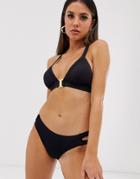 Dorina Casablanca Triangle Bikini Top In Black