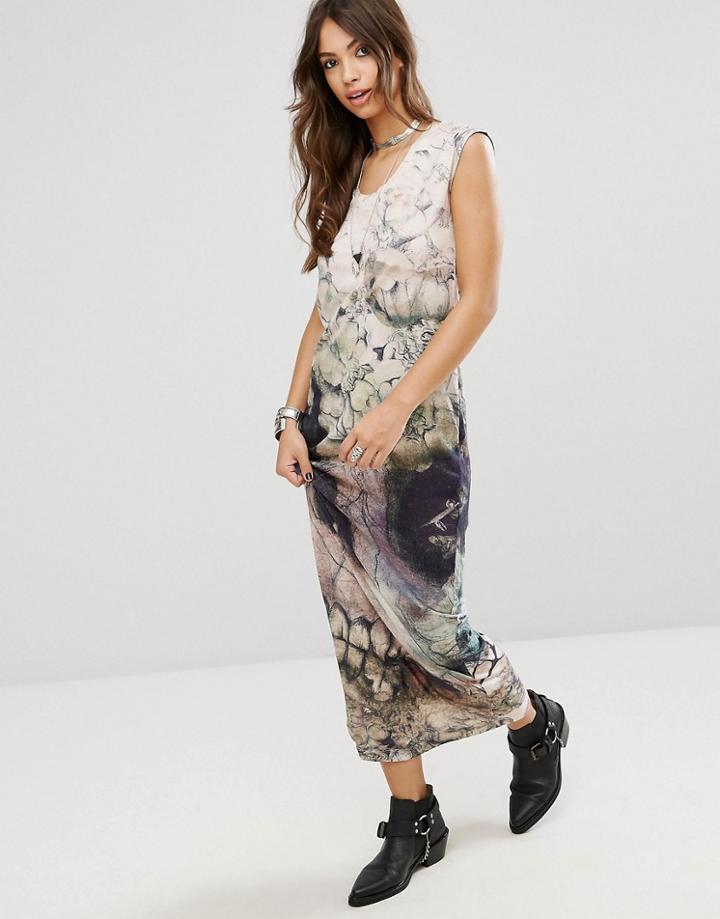 Religion Solar Maxi Dress - Gray