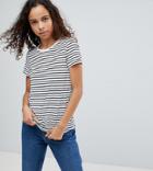 Asos Petite Stripe Crew Neck T Shirt - Multi